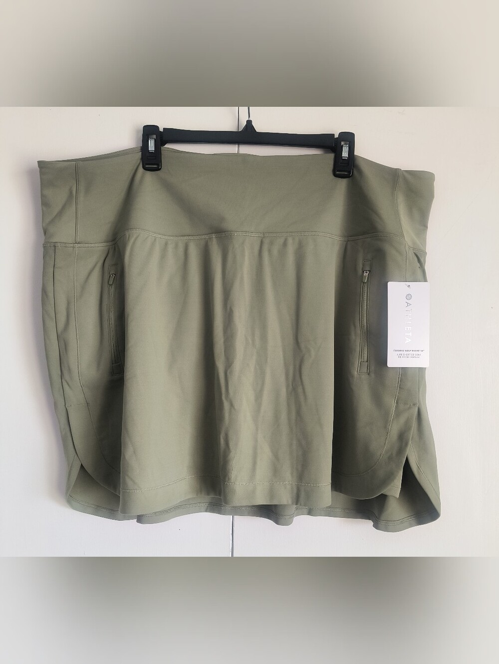 Athleta Olive Green Fairway Golf Skort 16" New 3X